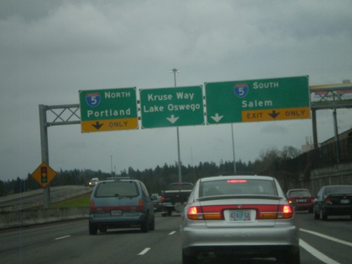 End OR-217 South at I-5