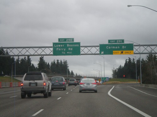 I-5 South - Exits 291 and 290