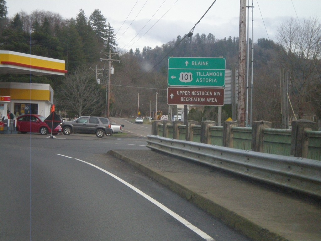 US-101 North at Blaine Road Jct.