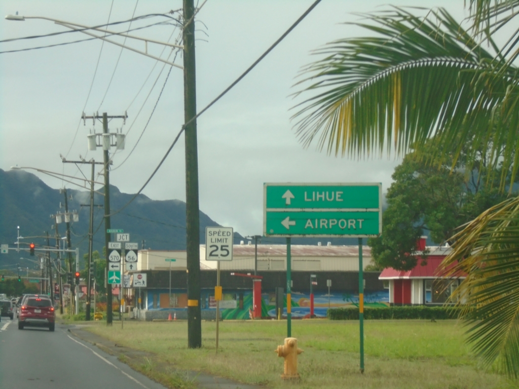 HI-56 South Approaching HI-570 (Ahukini Road)