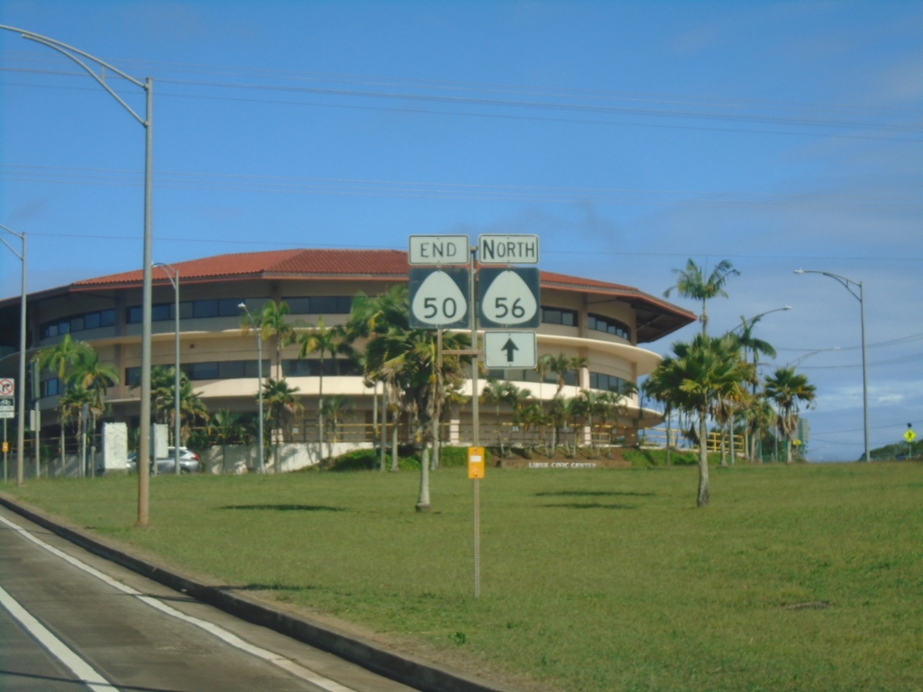 End HI-50 East at HI-56 and Rice St.