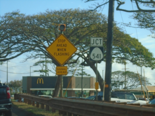 HI-50 East Approaching HI-541 (Waialo Road)