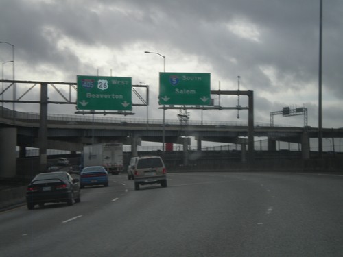 I-5 South at I-405 Split