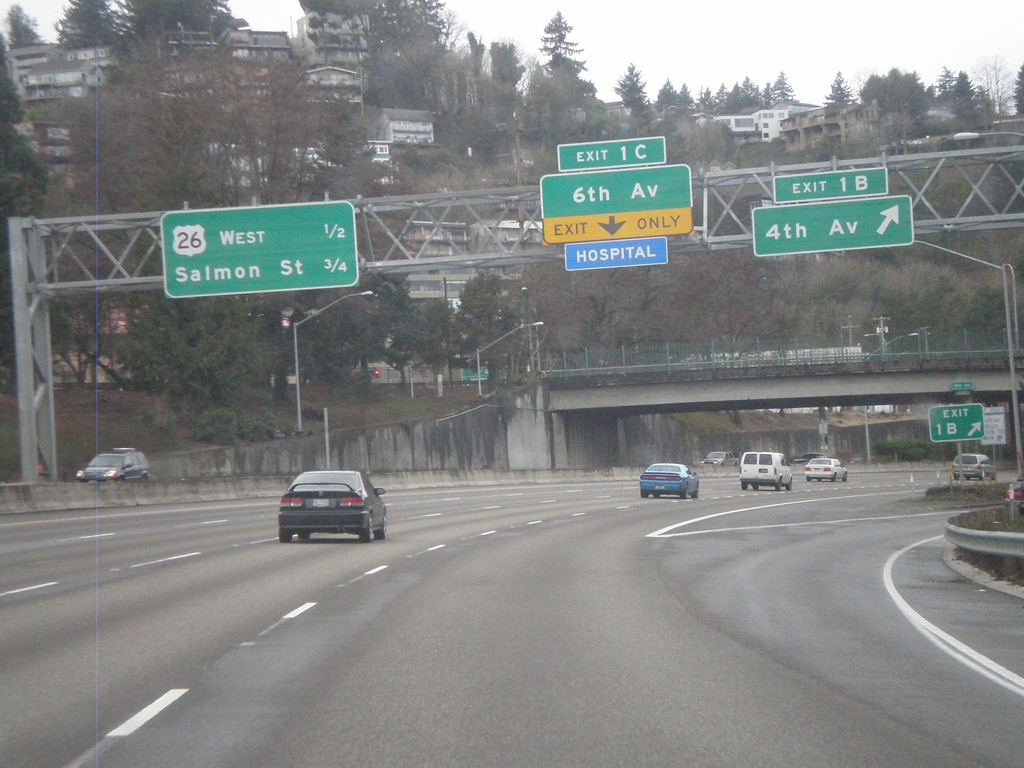 I-405 North - Exits 1B and 1C