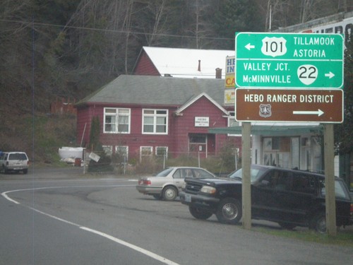 US-101 North Approaching OR-22