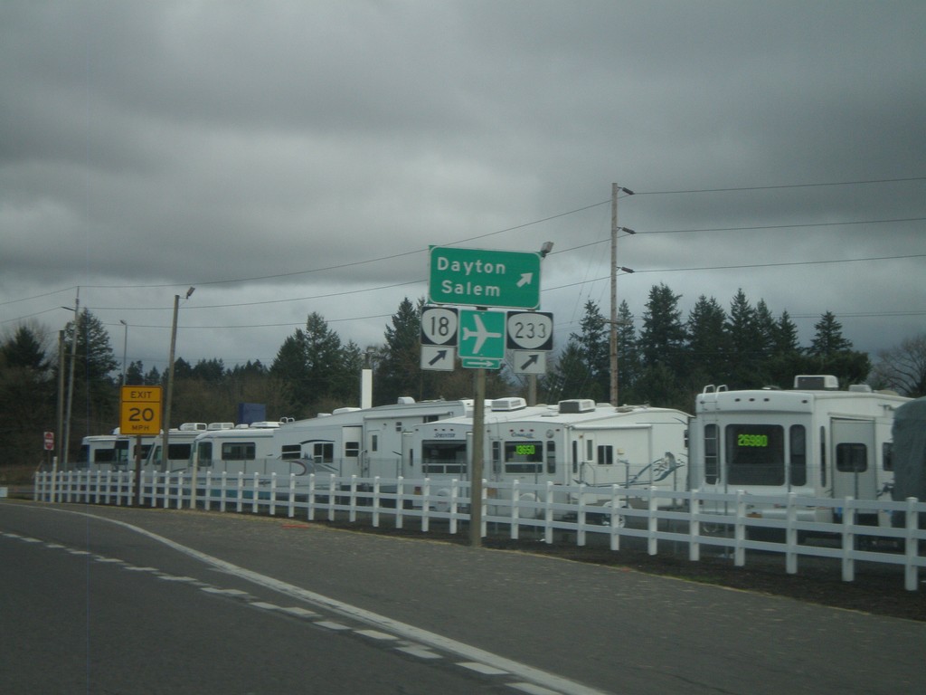 OR-99W North at OR-233 and OR-18