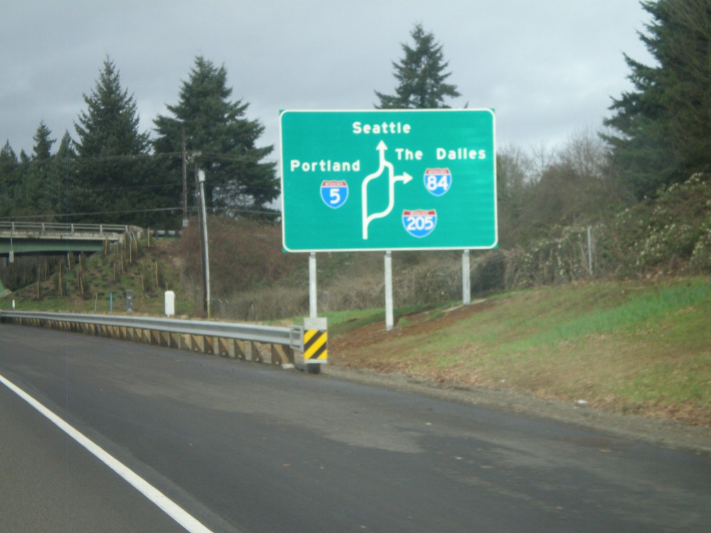 I-5 North - Portland Route Diagram