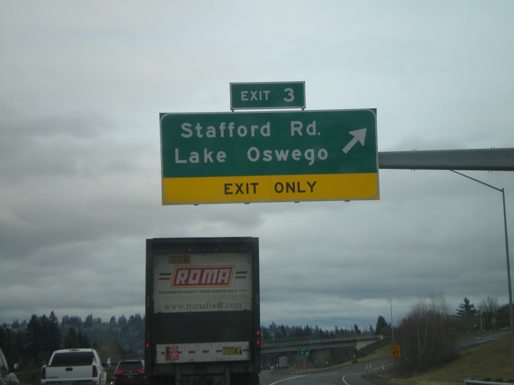 I-205 North - Exit 3