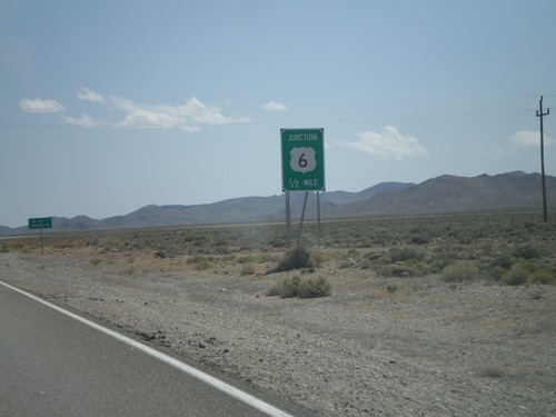 NV-376 South Approaching US-6