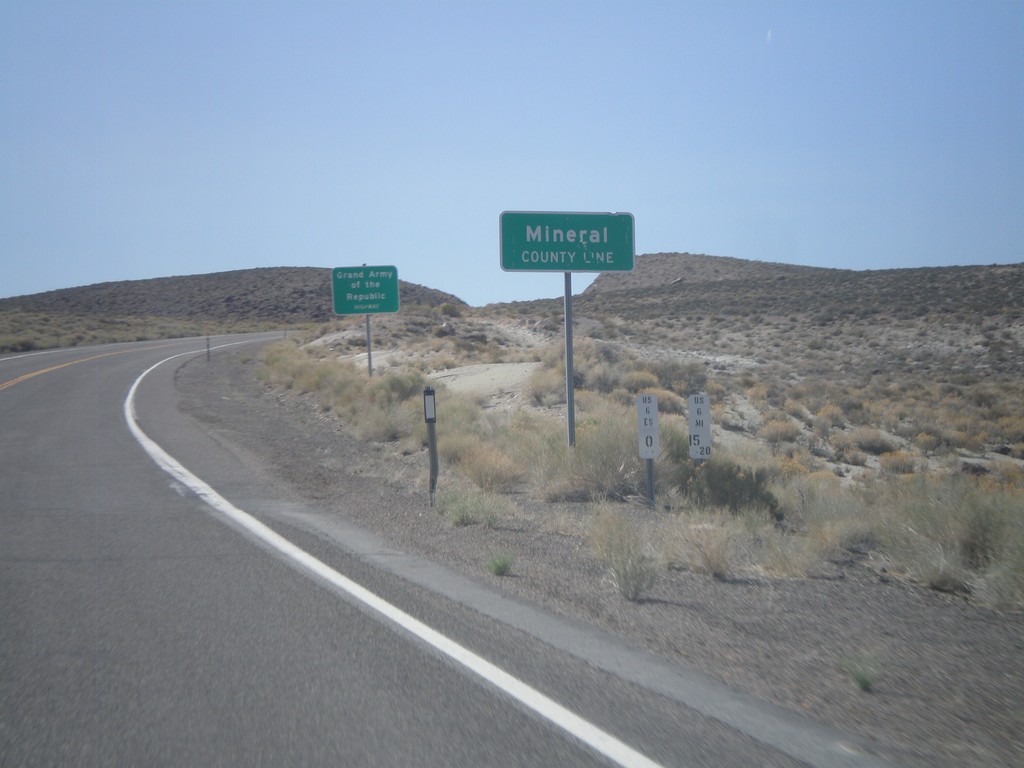 US-6 West - Mineral County Line