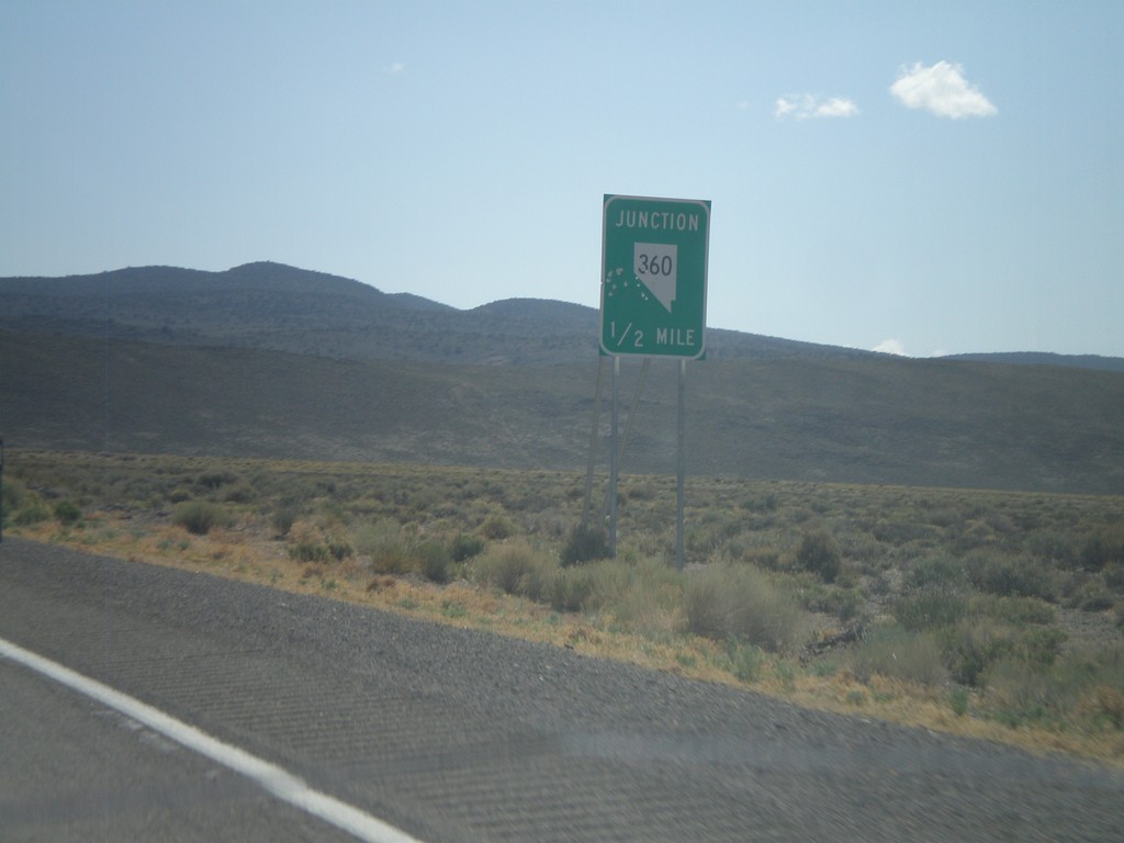 US-6 West Approaching NV-360