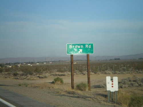 US-395 South at Brown Road Interchange