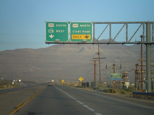 CA-178 West Approaching US-395