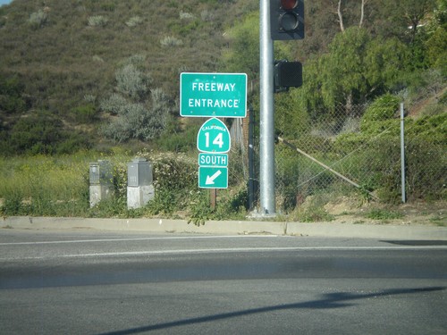 CA-14 South - Freeway Entrance