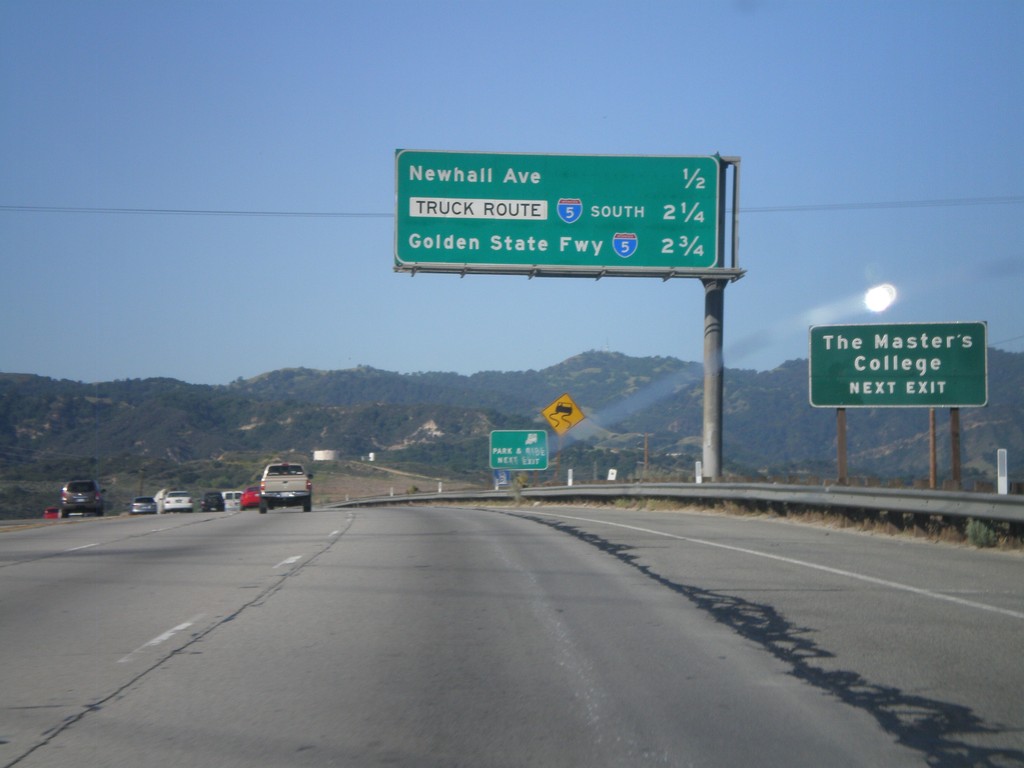 CA-14 South - Next Three Exits