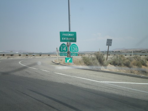 CA-138 East at CA-14 South