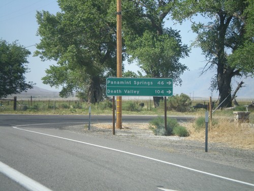 US-395 North at CA-190 East