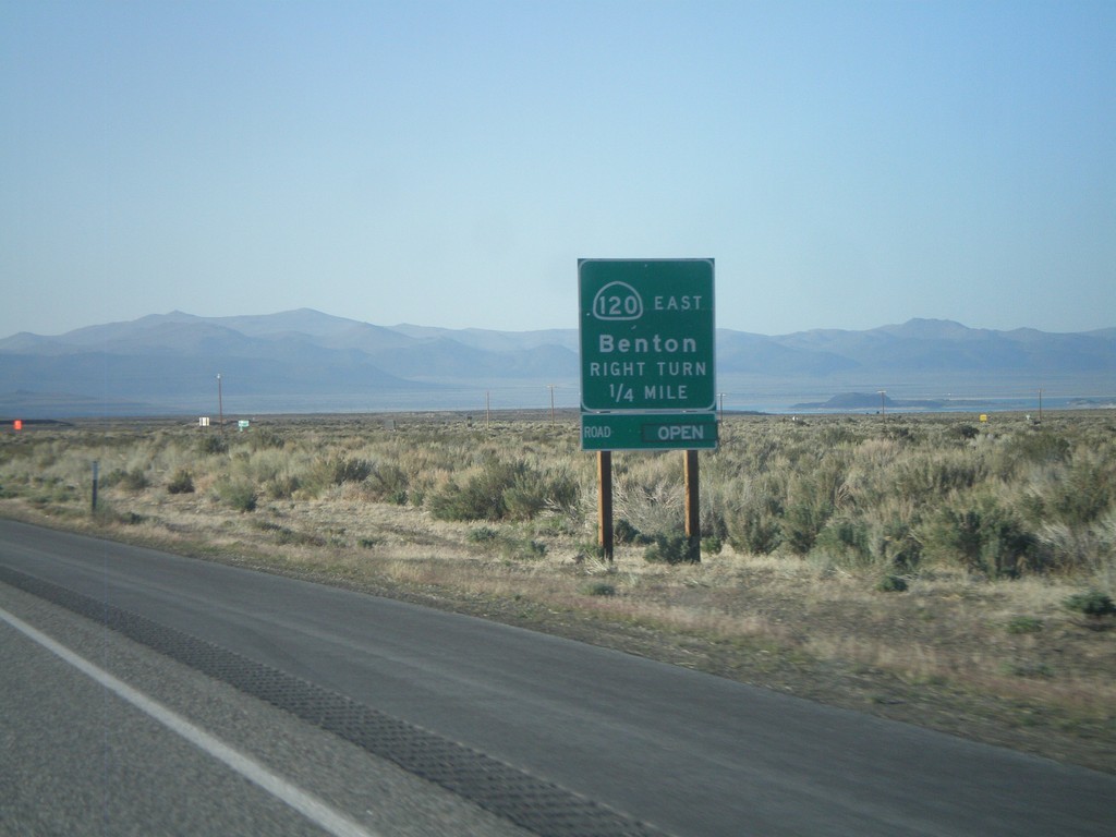 US-395 North Approaching CA-120 East