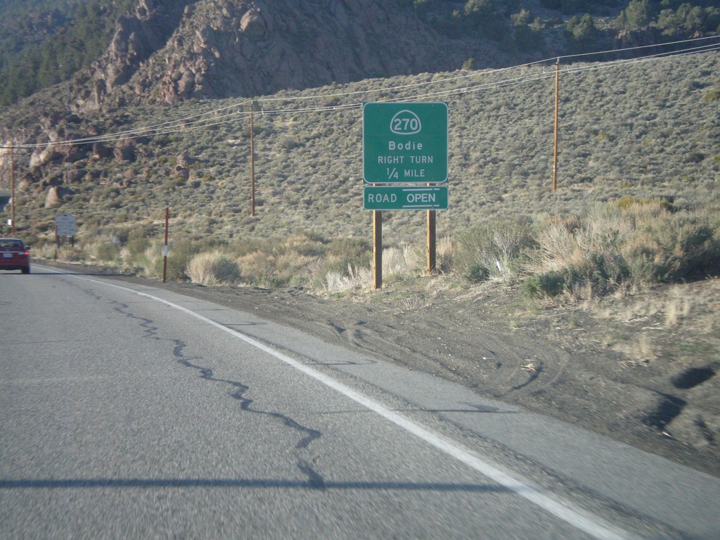 US-395 South Approaching CA-270