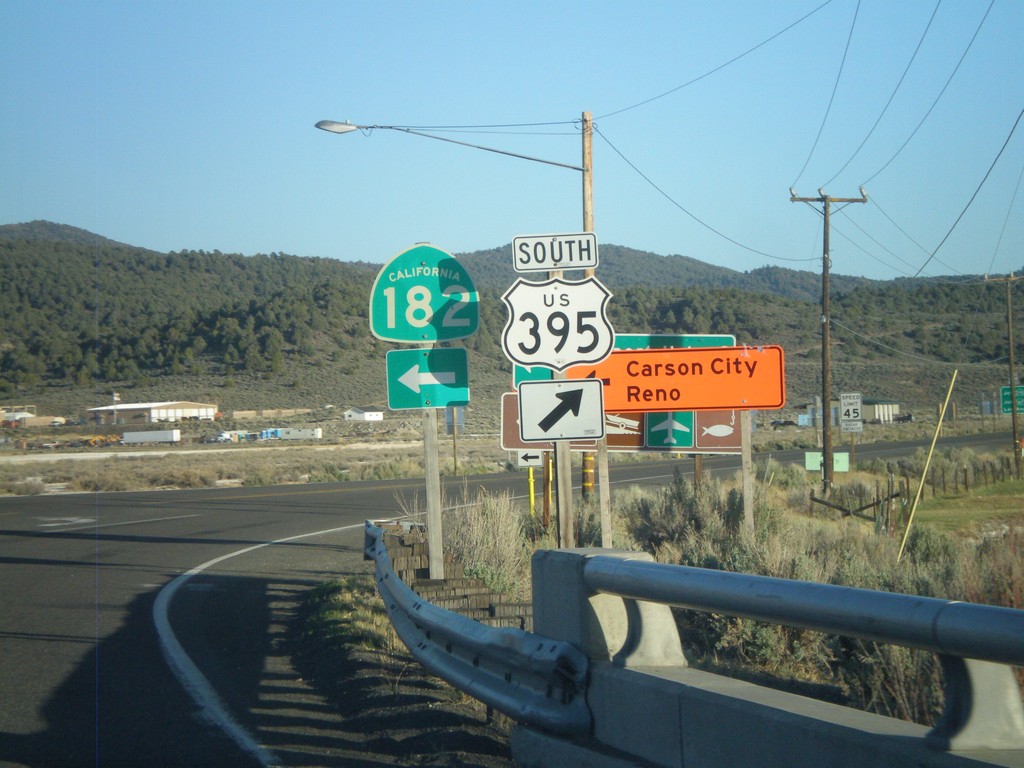 US-395 South at CA-182