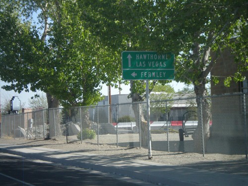 NV-208 North Approaching Alt. US-95