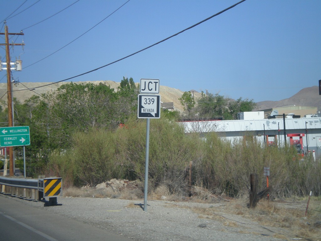 Alt. US-95 North Approaching NV-339