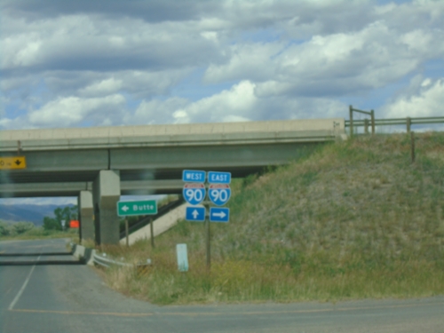 End MT-55 North at I-90
