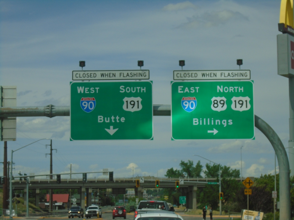 US-89 North at I-90/US-191