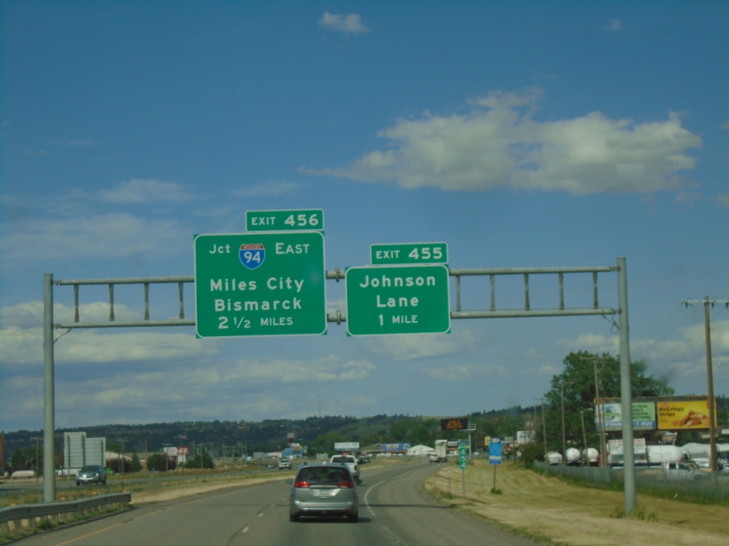 I-90 East - Exits 455 and 456