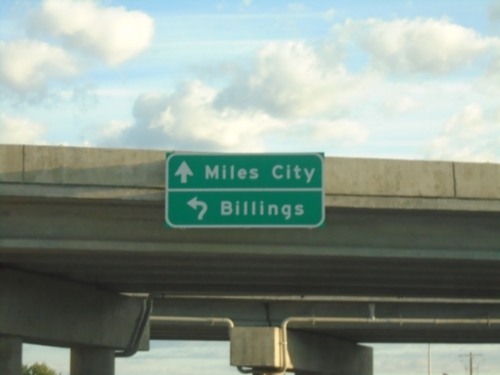 MT-59 North Approaching I-94 West