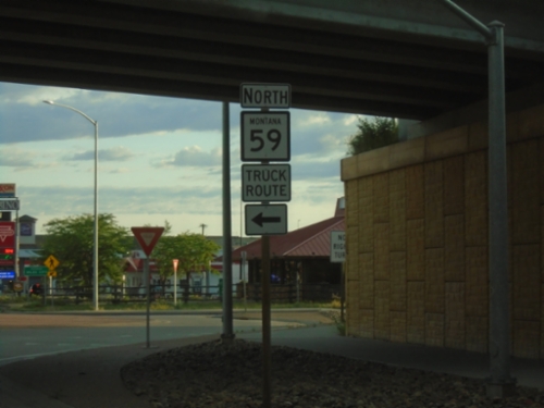 MT-59 North at I-94 West