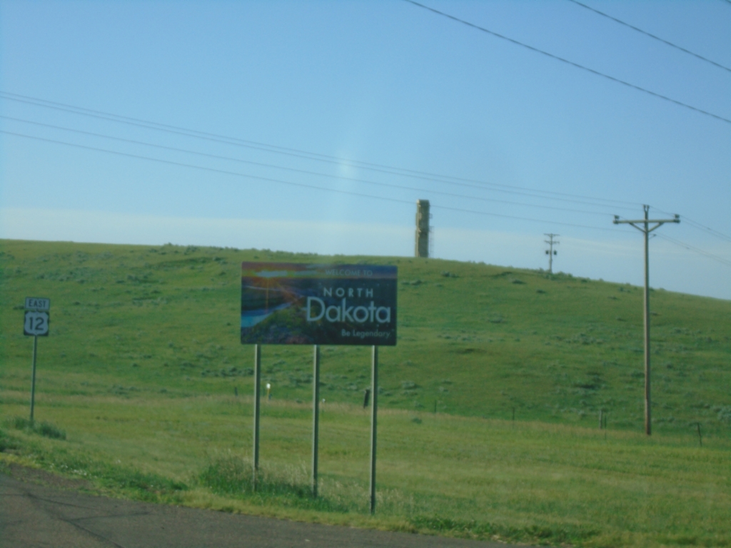 US-12 East - Entering North Dakota