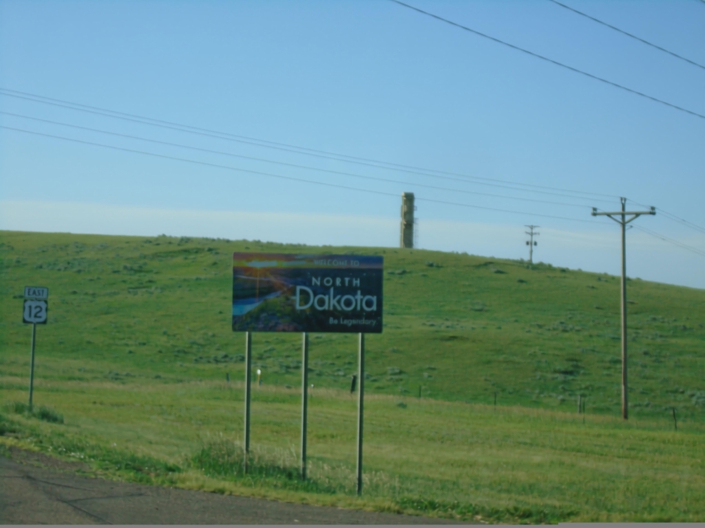 US-12 East - Entering North Dakota