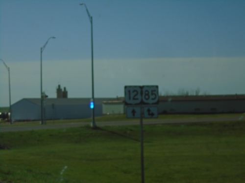 US-12 East at US-85 South - Bowman