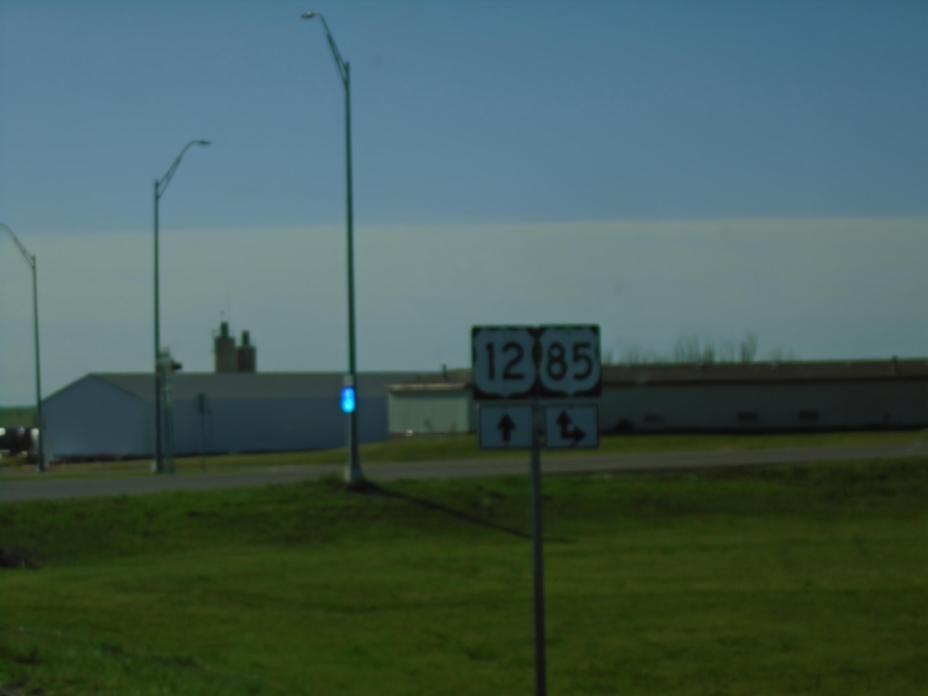 US-12 East at US-85 South - Bowman