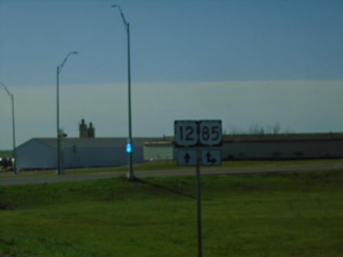 US-12 East at US-85 South - Bowman