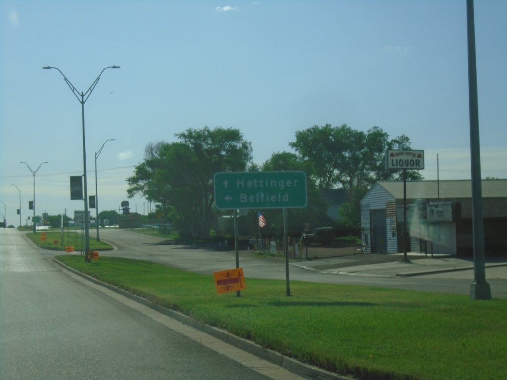 US-12 East/US-85 North at US-12/US-85 Split