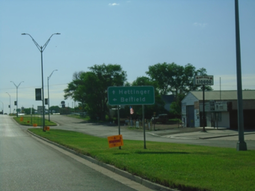 US-12 East/US-85 North at US-12/US-85 Split