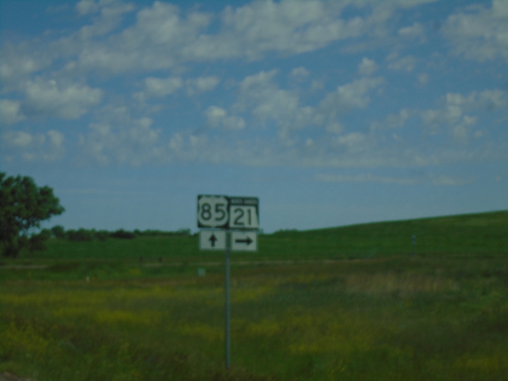 US-85 North at ND-21