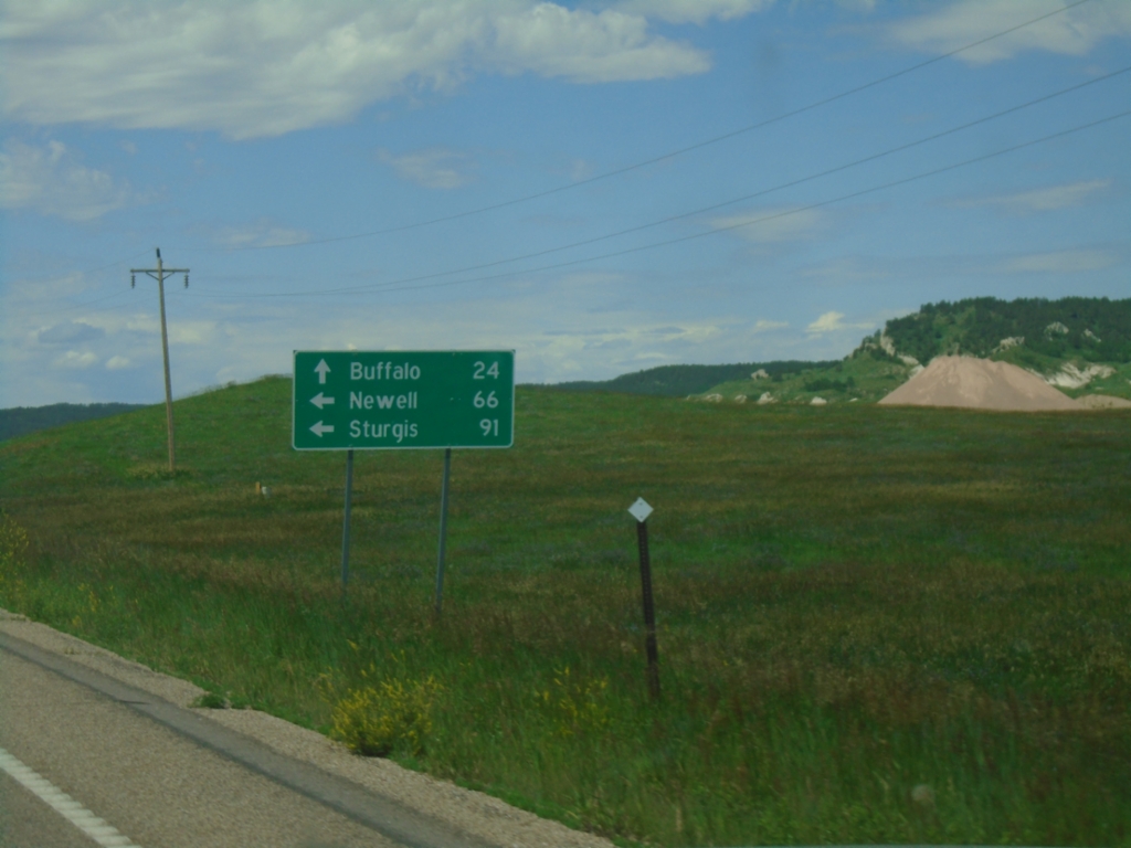 SD-20 West/SD-79 South at SD-20/SD-79 Split