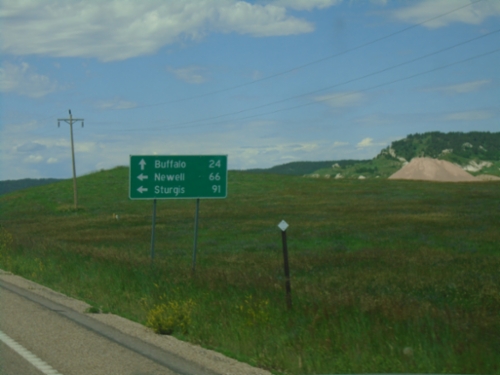 SD-20 West/SD-79 South at SD-20/SD-79 Split