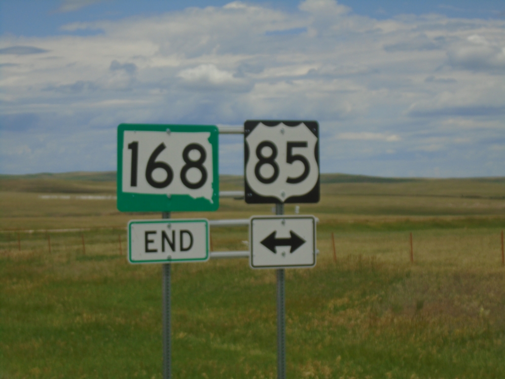 End SD-168 West at US-85
