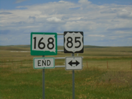 End SD-168 West at US-85