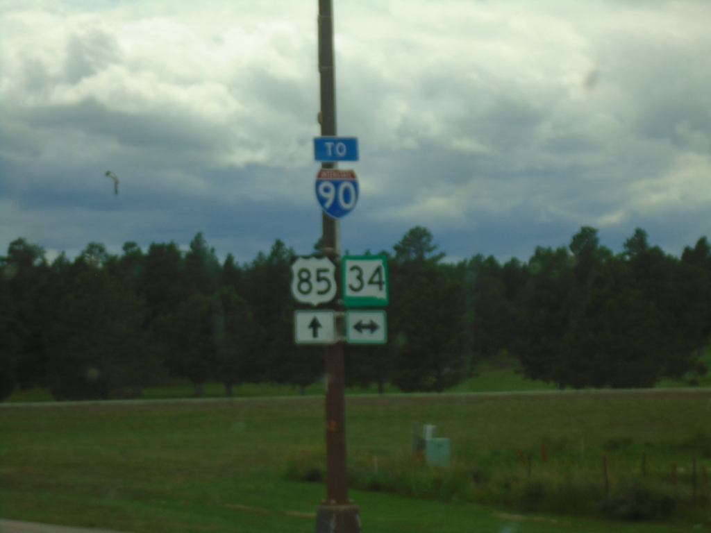 US-85 South at SD-34