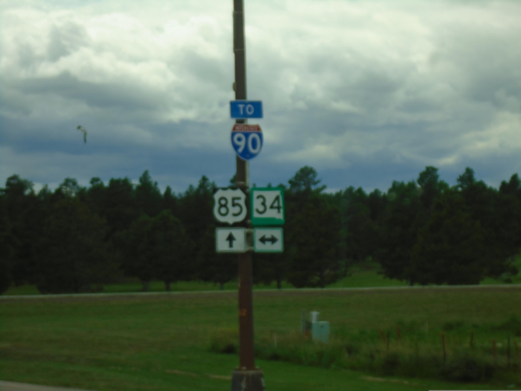 US-85 South at SD-34