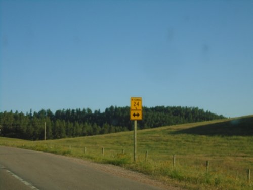 End WY-110 East at WY-24
