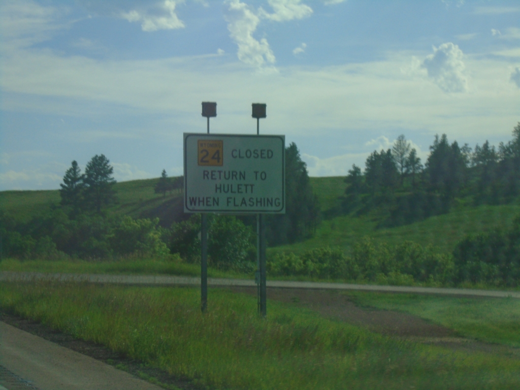 WY-24 West - Winter Closure