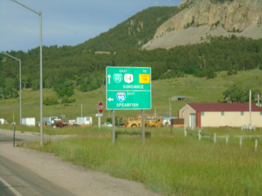 US-14 East at I-90 East (Exit 185)