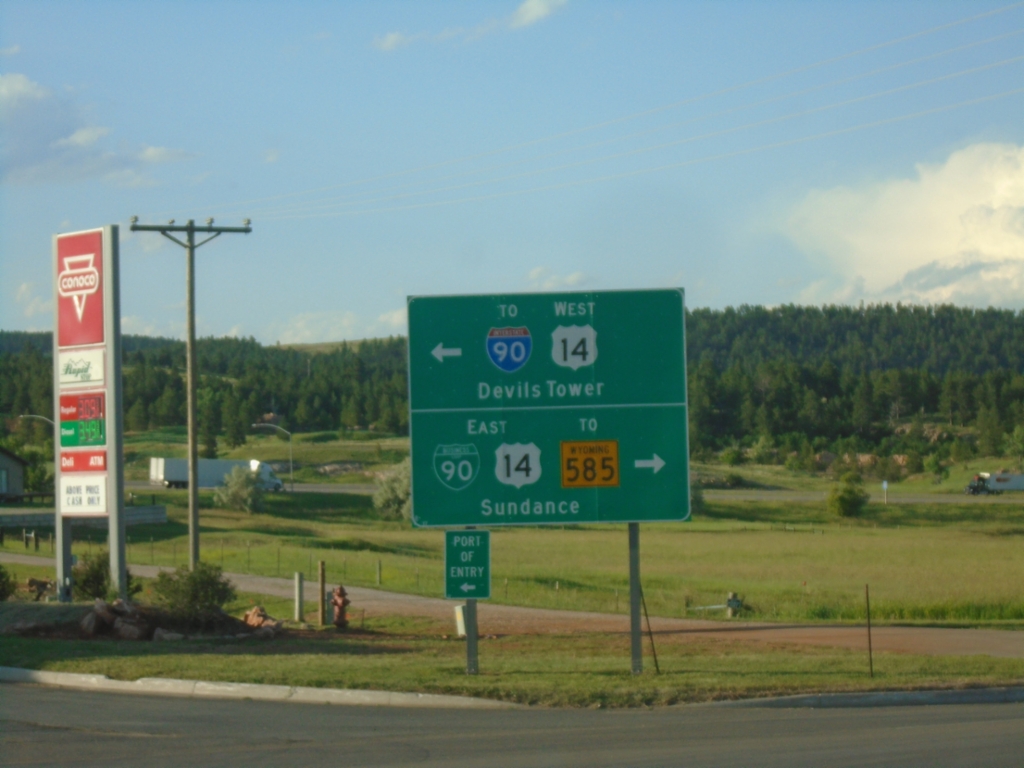 WY-116 North at BL-90/US-14