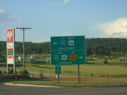 WY-116 North at BL-90/US-14